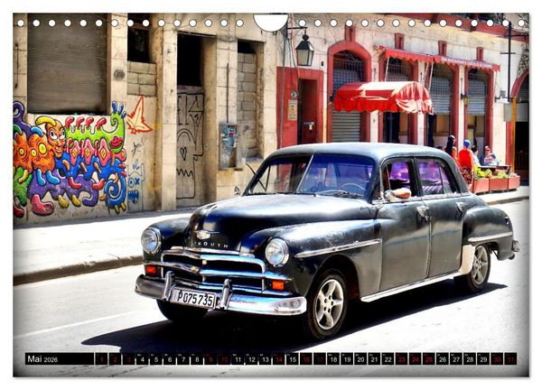 Produktbild: PLYMOUTH '50 - Ein US-Oldtimer in Havanna (Wandkalender 2026 DIN A4 quer), CALVENDO Monatskalender