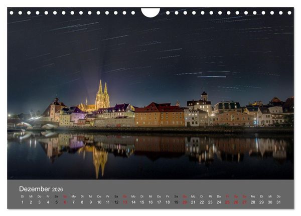 Produktbild: Regensburg - Stadtansichten (Wandkalender 2026 DIN A4 quer), CALVENDO Monatskalender