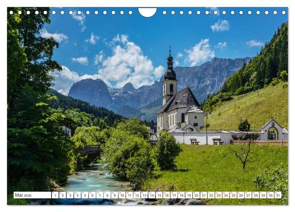 Produktbild: Bayern - Seen, Berge, Landschaft (Wandkalender 2026 DIN A4 quer), CALVENDO Monatskalender