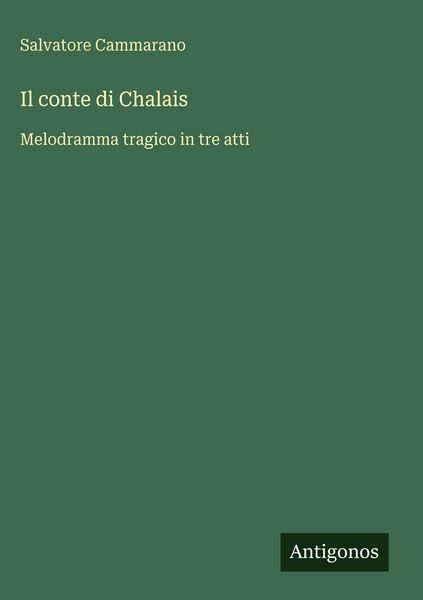 Produktbild: Il conte di Chalais
