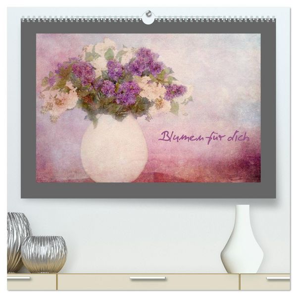 Produktbild: Blumen f&uuml;r dich (hochwertiger Premium Wandkalender 2026 DIN A2 quer), Kunstdruck in Hochglanz