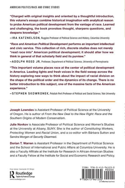 Produktbild: Race and American Political Development