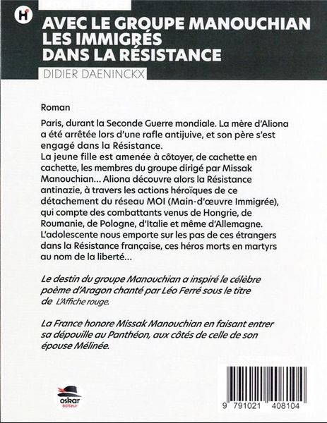 Produktbild: Avec le groupe Manouchian : les immigr&eacute;s dans la R&eacute;sistance