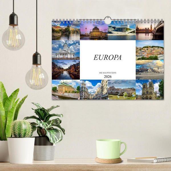Produktbild: Europa Die Hauptst&auml;dte (Wandkalender 2026 DIN A4 quer), CALVENDO Monatskalender