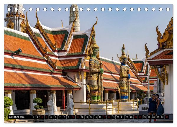 Produktbild: Bangkok - Thailand (Tischkalender 2026 DIN A5 quer), CALVENDO Monatskalender