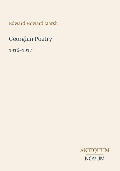 Produktbild: Georgian Poetry