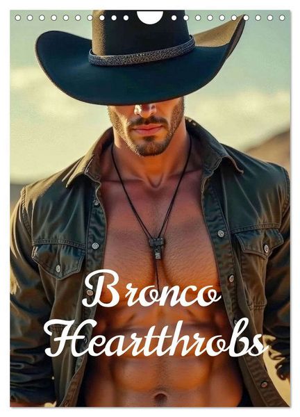 Bronco Heartthrobs (Wall Calendar 2026 DIN A4 portrait), CALVENDO 12 Month Wall Calendar
