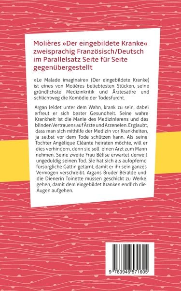 Produktbild: Le Malade imaginaire / Der eingebildete Kranke: Moli&egrave;re. Franz&ouml;sisch-Deutsch