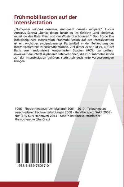 Produktbild: Fr&uuml;hmobilisation auf der Intensivstation