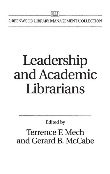 Produktbild: Leadership and Academic Librarians