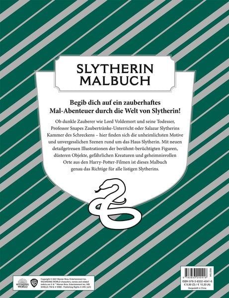 Produktbild: Aus den Filmen zu Harry Potter: Das offizielle Malbuch: Slytherin