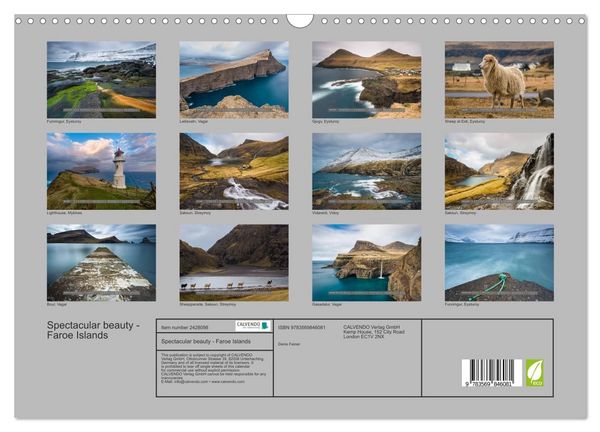 Produktbild: Spectacular beauty - Faroe Islands (Wall Calendar 2027 DIN A3 landscape), CALVENDO 12 Month Wall Calendar