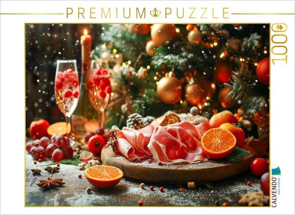Produktbild: CALVENDO Puzzle Weihnachtliche K&ouml;stlichkeiten | 1000 Teile Lege-Gr&ouml;&szlig;e 64x48cm Foto-Puzzle f&uuml;r gl&uuml;ckliche Stunden
