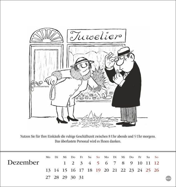 Produktbild: Loriot Postkartenkalender 2027