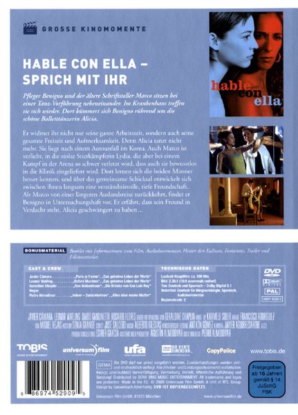 Produktbild: Sprich mit ihr - Hable con ella - Gro&szlig;e Kinomomente
