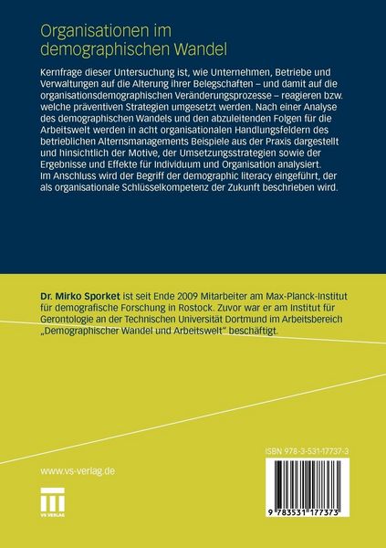 Produktbild: Organisationen im demographischen Wandel