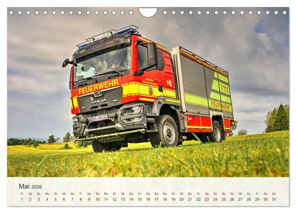 Produktbild: Einsatzfahrzeuge 112 (Wandkalender 2026 DIN A4 quer), CALVENDO Monatskalender