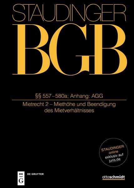 Produktbild: &sect;&sect; 557-580a; Anhang: AGG