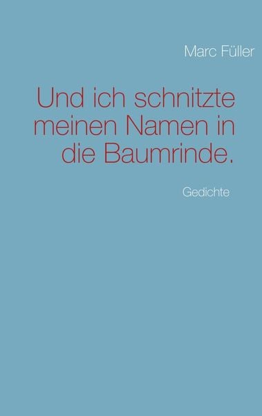 Produktbild: Und ich schnitzte meinen Namen in die Baumrinde.