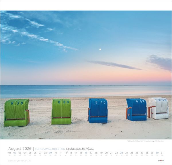 Produktbild: Schleswig-Holstein Edition Kalender 2026 - Land zwischen den Meeren