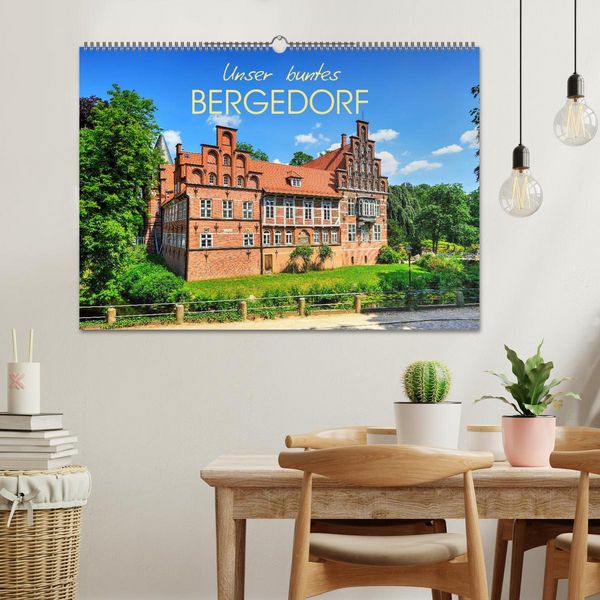 Produktbild: Unser buntes Bergedorf (Wandkalender 2026 DIN A2 quer), CALVENDO Monatskalender