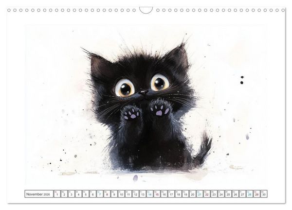 Produktbild: Samtpfoten-Sinfonie (Wandkalender 2026 DIN A3 quer), CALVENDO Monatskalender