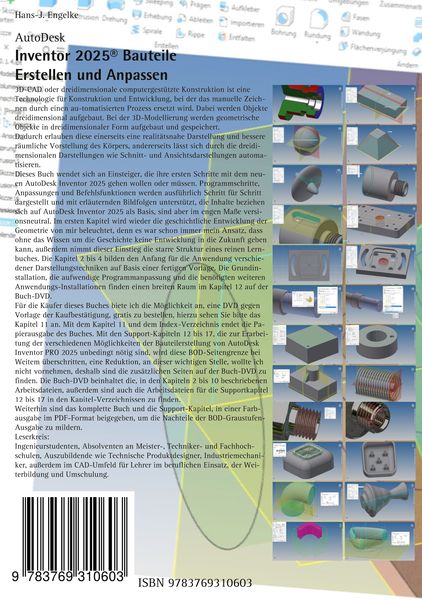 Produktbild: AutoDesk Inventor 2025 Bauteile