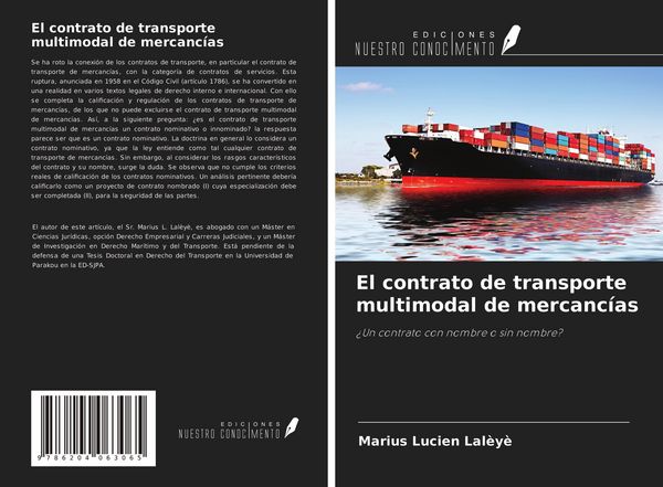 Produktbild: El contrato de transporte multimodal de mercanc&iacute;as