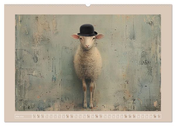 Produktbild: Sch&auml;fchenparade (hochwertiger Premium Wandkalender 2026 DIN A2 quer), Kunstdruck in Hochglanz
