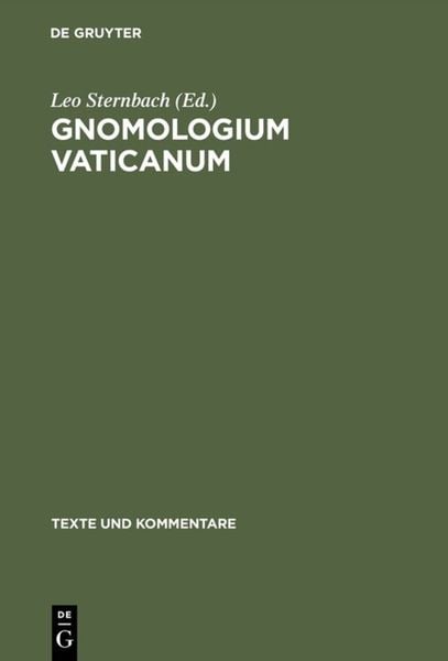 Produktbild: Gnomologium Vaticanum