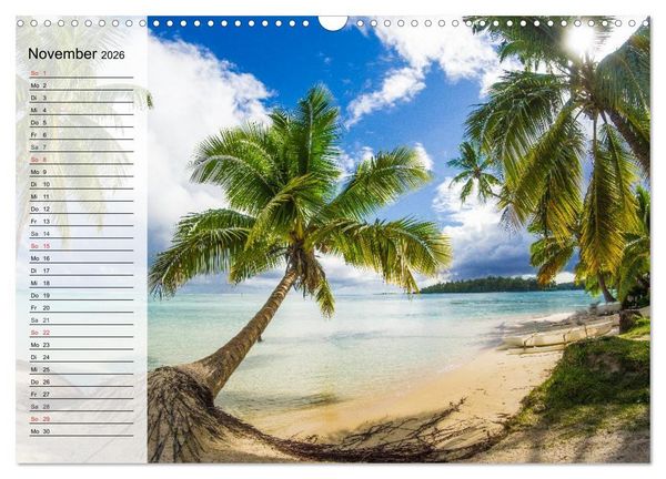 Produktbild: S&uuml;dseetr&auml;ume. Paradiese im Pazifik (Wandkalender 2026 DIN A3 quer), CALVENDO Monatskalender