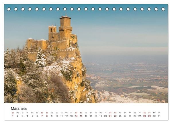 Produktbild: San Marino Die &auml;lteste Republik der Welt (Tischkalender 2026 DIN A5 quer), CALVENDO Monatskalender