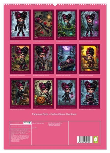 Produktbild: Fabulous Dolls - Gothic-G&ouml;res Abenteuer (hochwertiger Premium Wandkalender 2027 DIN A2 hoch), Kunstdruck in Hochglanz