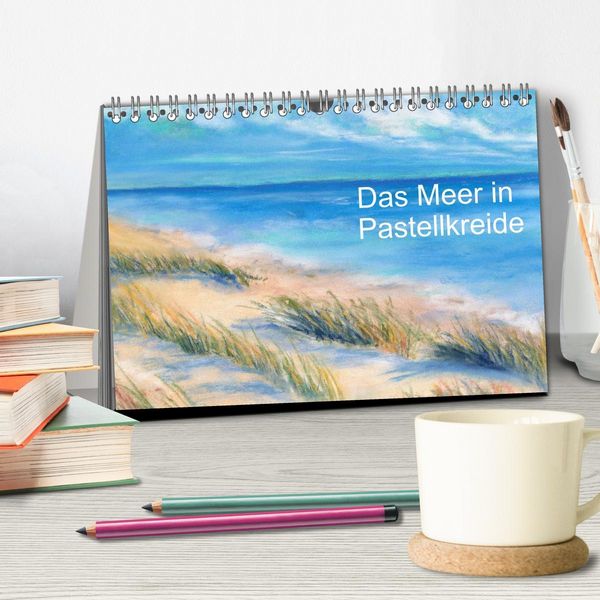 Produktbild: Das Meer in Pastellkreide (Tischkalender 2026 DIN A5 quer), CALVENDO Monatskalender