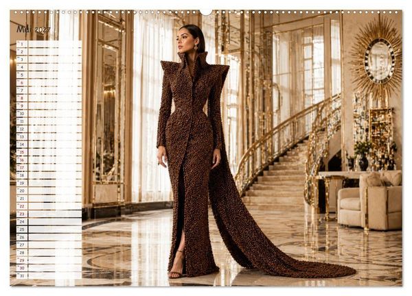 Produktbild: Caf&eacute; Couture (hochwertiger Premium Wandkalender 2027 DIN A2 quer), Kunstdruck in Hochglanz