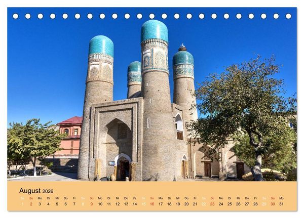 Produktbild: Uzbekistan - m&auml;rchenhafte Seidenstra&szlig;e (Tischkalender 2026 DIN A5 quer), CALVENDO Monatskalender