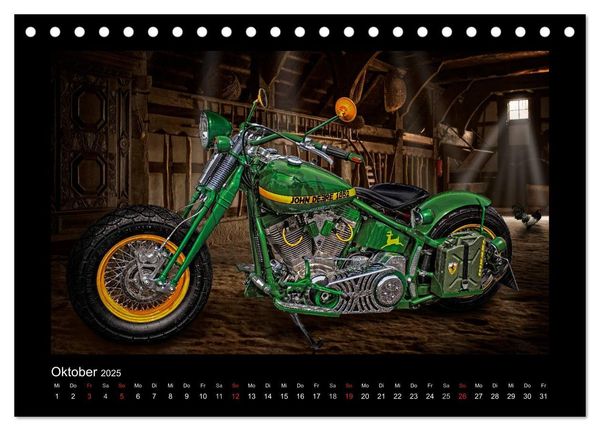 Produktbild: Motorrad-Tr&auml;ume &ndash; Chopper und Custombikes (Tischkalender 2025 DIN A5 quer), CALVENDO Monatskalender