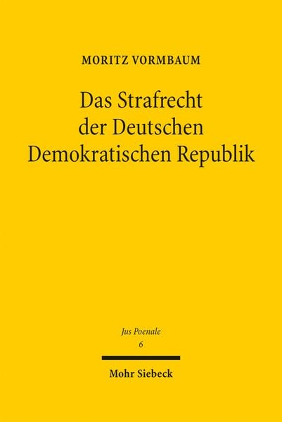 Produktbild: Das Strafrecht der Deutschen Demokratischen Republik