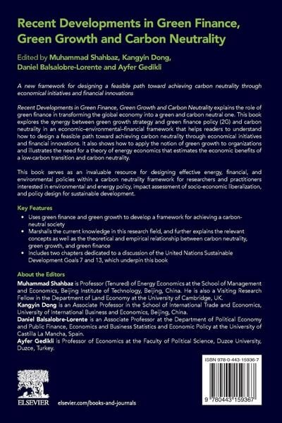 Produktbild: Recent Developments in Green Finance, Green Growth and Carbon Neutrality