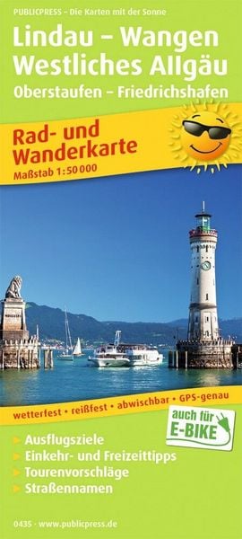 Produktbild: Lindau - Wangen - Westliches Allg&auml;u 1:50 000