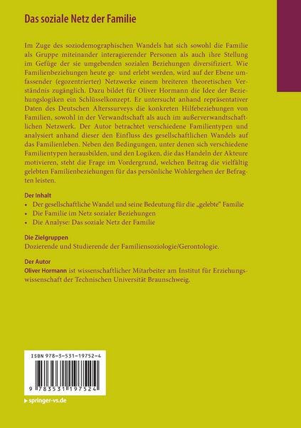 Produktbild: Das soziale Netz der Familie