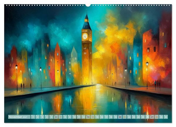 Produktbild: Visionen aus Linie und Raum (hochwertiger Premium Wandkalender 2027 DIN A2 quer), Kunstdruck in Hochglanz