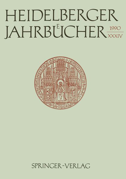Produktbild: Heidelberger Jahrb&uuml;cher