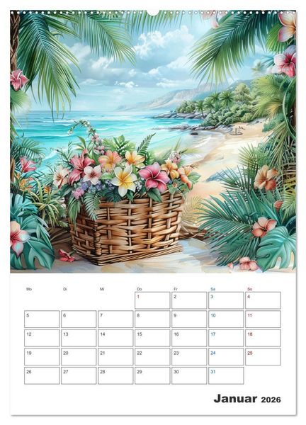 Produktbild: Sand zwischen den Zehen (Wandkalender 2026 DIN A2 hoch), CALVENDO Monatskalender