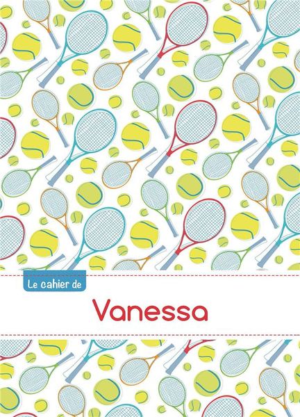 Produktbild: Cahier vanessa seyes,96p,a5 tennis