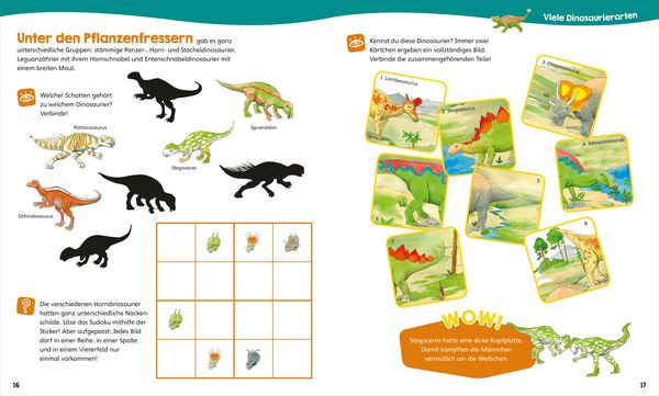 Produktbild: WAS IST WAS Junior Mitmach-Heft Dinosaurier