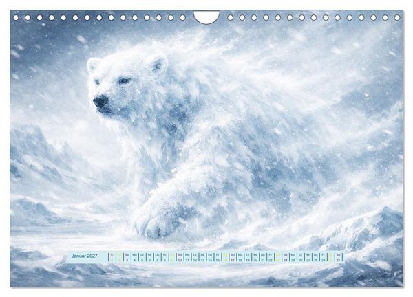 Produktbild: UNsichtbare Tiere - Eine poetische Sammlung aus Licht, Nebel und Fantasie (Wandkalender 2027 DIN A4 quer), CALVENDO Monatskalender