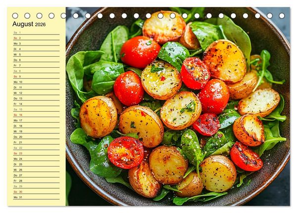 Produktbild: Herzhafte Kartoffeln. Leckeres aus der Super-Knolle (Tischkalender 2026 DIN A5 quer), CALVENDO Monatskalender