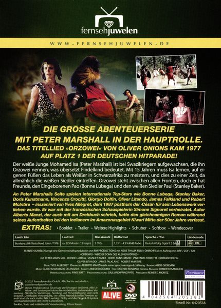 Produktbild: Orzowei - Wei&szlig;er Sohn des kleinen K&ouml;nigs / Die komplette Serie in 13 Teilen (Fernsehjuwelen) (2 DVDs)