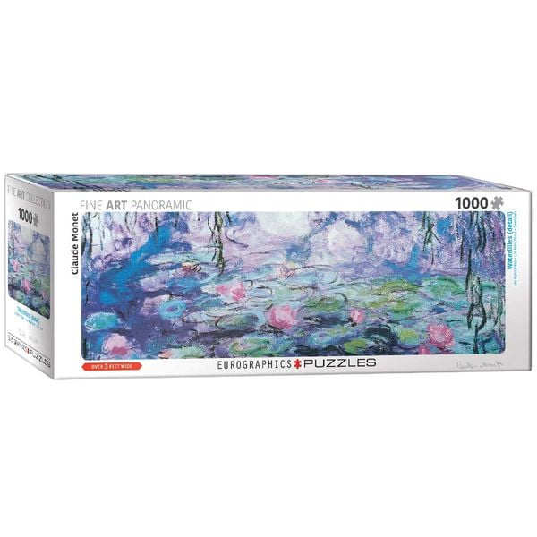 Eurographics 6010-4366 - Seerosen von Claude Monet, Panorama Puzzle - 1000 Teile